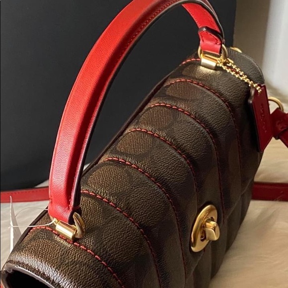 💰SOLD - C5645 - Coach Marlie Top Handle Satchel in Signature - Picture 9 of 12